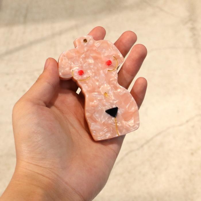 ククシュゼット 正規商品 手鏡 コンパクト ミラー スライド式 個性的