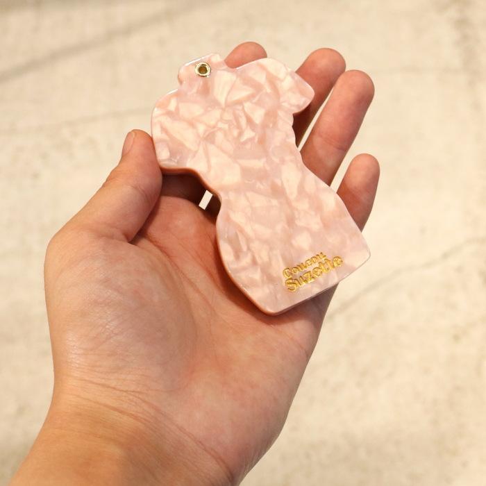 ククシュゼット 正規商品 手鏡 コンパクト ミラー スライド式 個性的
