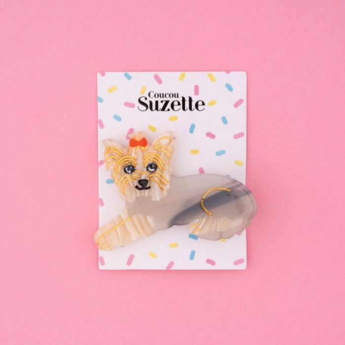 ククシュゼット 正規商品 ヘアアクセ クリップ ピン 犬 Coucou Suzette