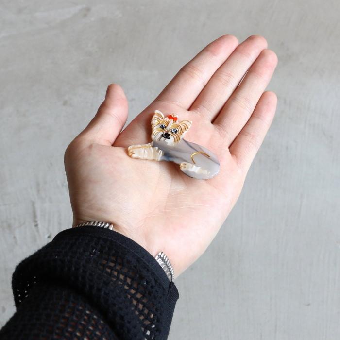 ククシュゼット 正規商品 ヘアアクセ クリップ ピン 犬 Coucou Suzette