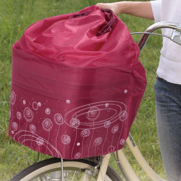 自転車 前カゴカバー きんちゃくタイプ かわいい おしゃれ ローズ ネイビー 撥水 フロントバスケット 雨雪 通勤 通学 買い物 レインカバー 川住製作所 Kw218 218n 自転車用品のちゃりmart 旗艦店 通販 Yahoo ショッピング