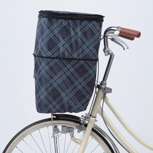自転車 前カゴカバー ２段式 おしゃれ かわいい チェック柄 撥水 防水 フロントバスケットカバー 雨の日 雪 通勤 通学 買い物 川住製作所 258f 自転車用品のちゃりmart 旗艦店 通販 Yahoo ショッピング
