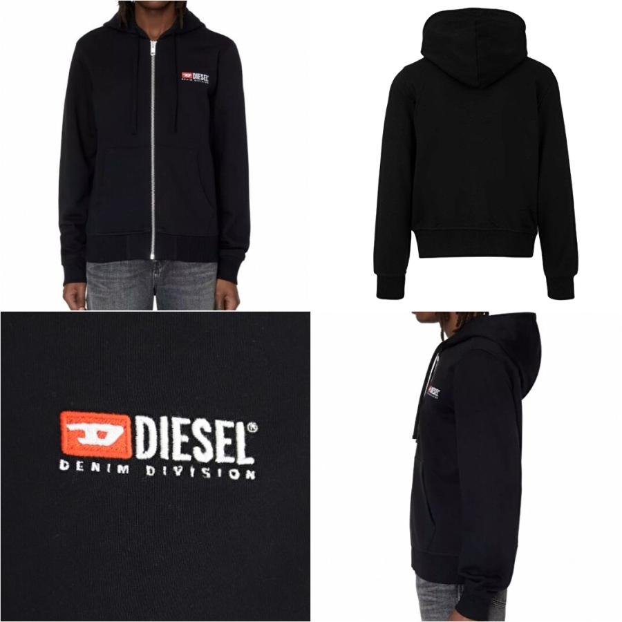 DIESEL ディーゼル ロゴ プリント ジップ パーカー S-GINN-HOOD DIESEL ディーゼル ロゴ プリント ジップ パーカー S-GINN-HOOD