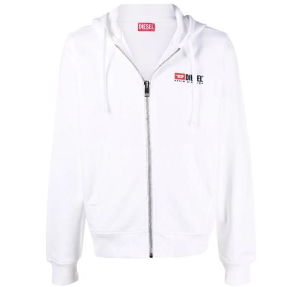DIESEL ディーゼル ロゴ プリント ジップ パーカー S-GINN-HOOD DIESEL ディーゼル ロゴ プリント ジップ パーカー S-GINN-HOOD