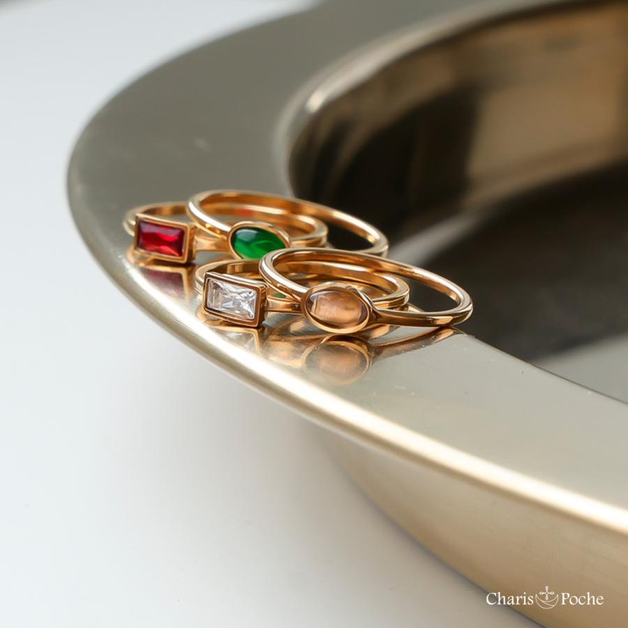 金属アレルギー対応 指輪 レディース 天然石 パワーストーン