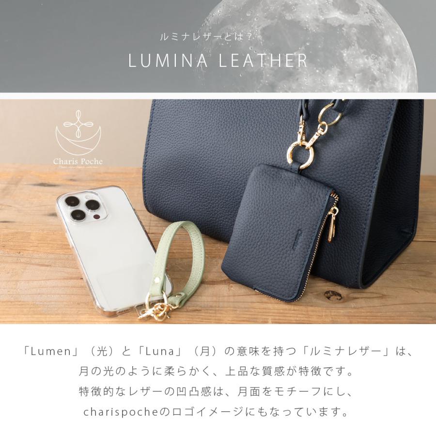極美品 PORTER 本革 二つ折り L字ジップ ウォレット ハンドストラップ Charis Poche（カリスポシェ） ハンドストラップ 本革 レザー スマホ