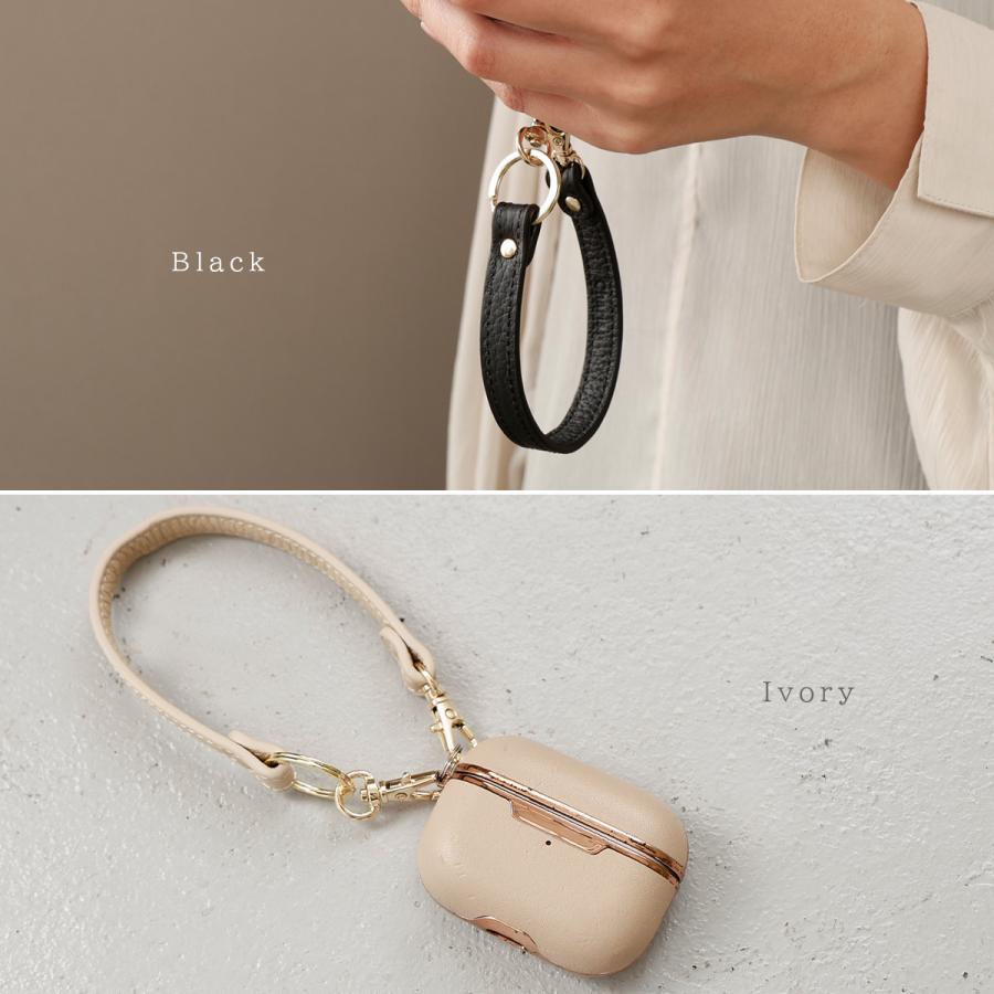 Charis Poche（カリスポシェ） ハンドストラップ 本革 レザー スマホ