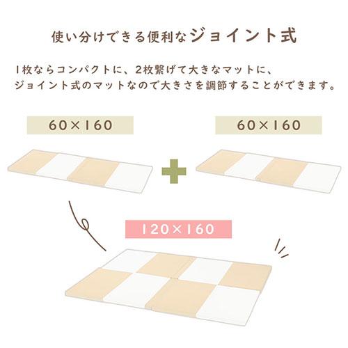 ぼん家具 赤ちゃん プレイマット 120×160cm シームレス 弾力マット