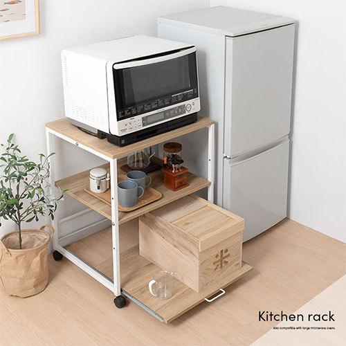 ぼん家具 キッチンワゴン キャスター付きワゴン レンジ台 幅60 ぼん家具 キッチンワゴン キャスター付きワゴン レンジ台 幅60
