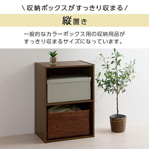 ぼん家具 カラーボックス 2段 本棚 大容量 A4 収納ボックス 1段 ラック