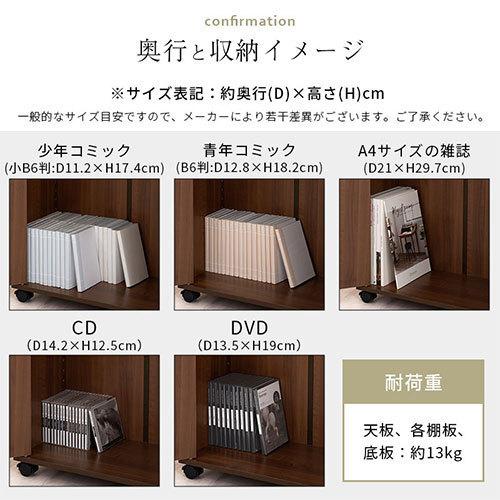 ぼん家具 【完成品】 キッチンワゴン サイドワゴン 扉付きワゴン 木製