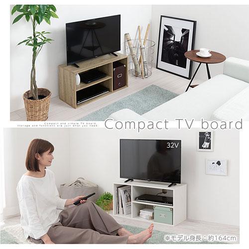 フランフラン 家具　テレビボード　キャーロ　美品　テレビボード　コンパクト オンラインショップ限定】キャーロ TVボード 3 ホワイト