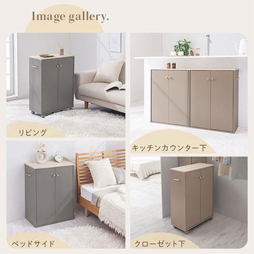 PUTUPUTU 【完成品】 キッチンラック サイドワゴン キャスター PUTUPUTU 【完成品】 キッチンラック サイドワゴン キャスター