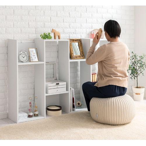 ぼん家具 【完成品設置付き】 本棚 おしゃれ 北欧 木製 収納棚 4段
