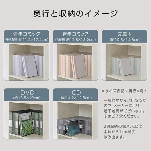 ぼん家具 【完成品設置付き】 2段ラック カラーボックス