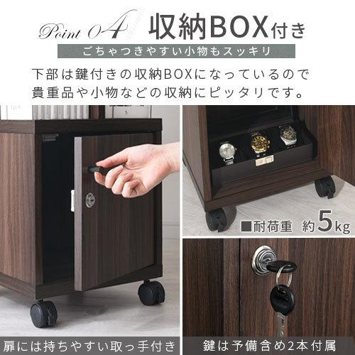 【完成品設置付き】本棚 回転式本棚 キャスター付き オープンラック 木製 CDラック DVDラック 大容量 鍵付き 扉付き おしゃれ 収納 ディスプレイラック 可動棚の画像