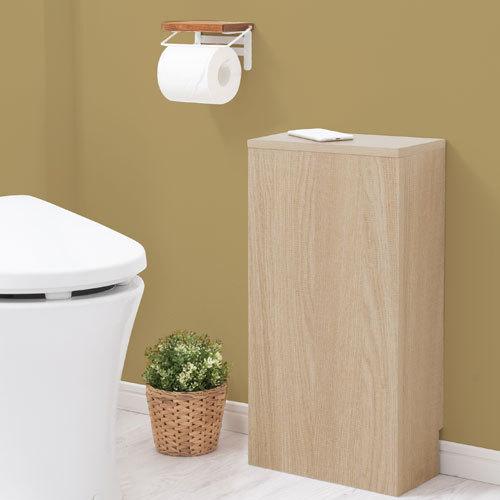 ぼん家具 【完成品】 トイレラック 木製 掃除用具入れ 隙間収納 ぼん家具 【完成品】 トイレラック 木製 掃除用具入れ 隙間収納