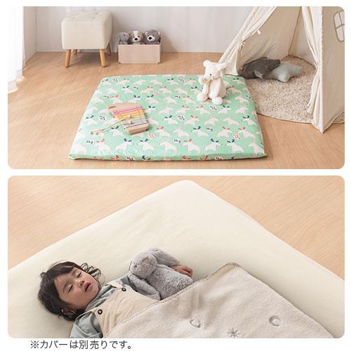 ぼん家具 日本製 プレイマット 厚手 約8cm 3層構造 適度な弾力 ベビー