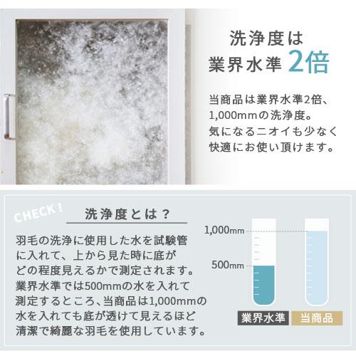 ダウンケット 洗える 羽毛ダウンケット 肌掛け布団 シングル 羽毛布団 オールシーズン ダウン85% エクセルゴールドラベル 立体キルト 軽量 冷え対策｜charisma-bon｜07