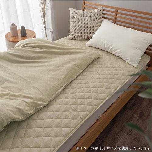ぼん家具 ベッドパッド 敷パッド クイーン 160×200 おしゃれ 洗える