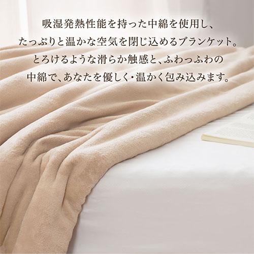 ぼん家具 掛け布団 合い掛け布団 ダブル 肌掛け布団 合わせ毛布 中綿