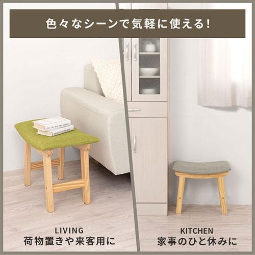 フランスアンティーク　ローズとリボン柄ファブリック小さなサイズのオットマン フランスアンティーク ローズとリボン柄ファブリック小さな