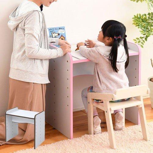 机 デスク おしゃれ 高さ調整 可能な 60cm幅 6段階 ソフトエッジ 学習机 勉強机 子供机 子供部屋家具 キッズ 1md Co Za