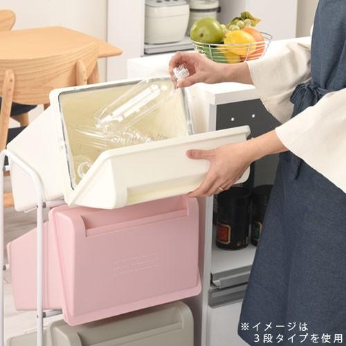 ぼん家具 ごみ箱 縦型 フロントオープン ゴミ箱 袋 見えない 20L 袋可