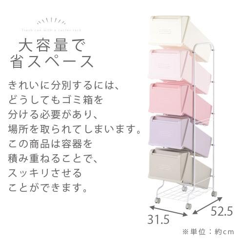 ぼん家具 ごみ箱 縦型 フロントオープン ゴミ箱 袋 見えない 20L 袋可