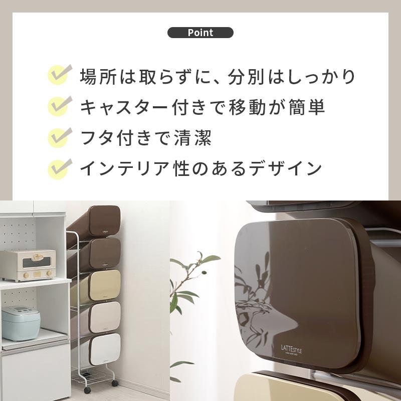 ぼん家具 ダストボックス 分別 おしゃれ スリム 5分別 キッチン 日用品