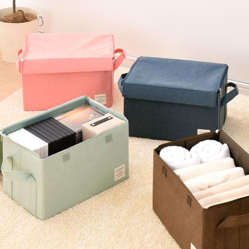 蓋付き収納ボックス 布製 収納ボックス 折りたたみ ボックス 収納 フタ付き クローゼット 収納ケース おしゃれ 衣類収納ボックス Etc0014 インテリア 雑貨のカリスマ 通販 Yahoo ショッピング