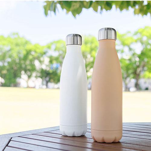laborio 魔法瓶 水筒 おしゃれ 牛乳瓶型 約0.5リットル 温冷両用
