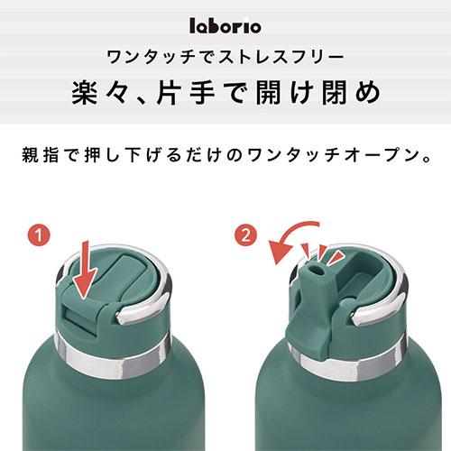 laborio 魔法瓶 水筒 ストローボトル おしゃれ ワンタッチ タンブラー