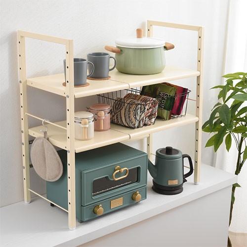 キッチンラック 収納 おしゃれ 2段 幅40 オープンラック 白 スリム 黒 キッチン収納 ラック 棚 北欧 キッチンワゴン 高さ70 レンジラック 炊飯器 Ket インテリア 雑貨のカリスマ 通販 Yahoo ショッピング