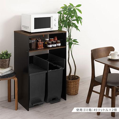 ぼん家具 キッチンラック レンジ台 幅60 ゴミ箱上棚 電子レンジ ぼん家具 キッチンラック レンジ台 幅60 ゴミ箱上棚 電子レンジ