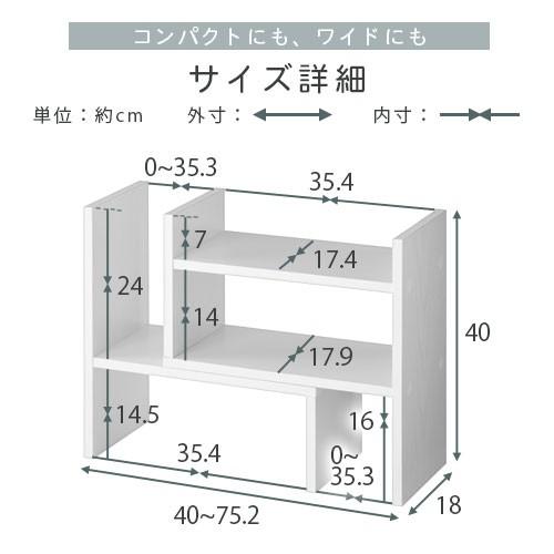 ぼん家具 調味料ラック キッチンラック 伸縮 スパイスラック 3段
