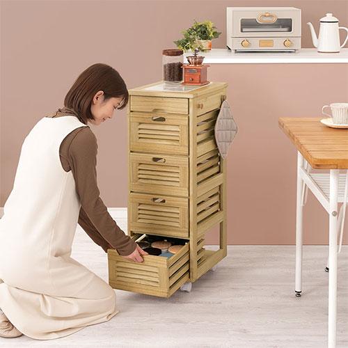 ぼん家具 キッチンワゴン キッチン収納 おしゃれ 木製 チェスト ぼん家具 キッチンワゴン キッチン収納 おしゃれ 木製 チェスト