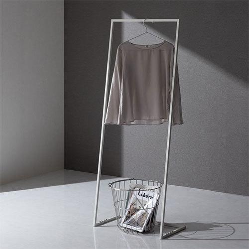 ぼん家具 ハンガーシェルフ コートハンガー 洋服掛け スリム コート