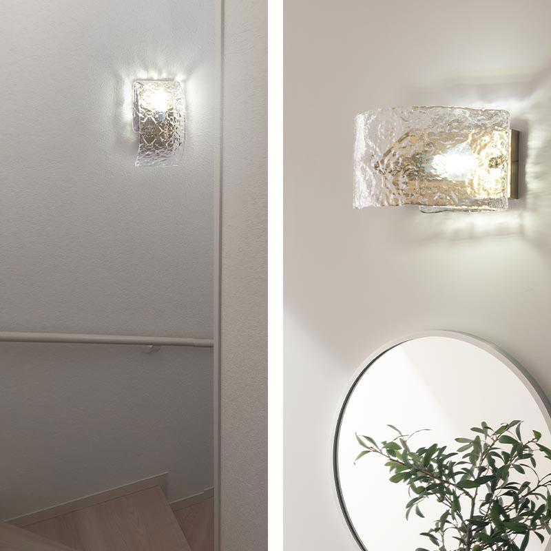 ぼん家具 壁掛け照明 LED照明 ガラス ライト ブラケットライト 壁掛