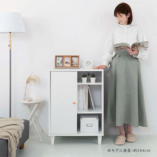 完成品】 キャビネット サイドボード ラック スライド本棚 収納棚