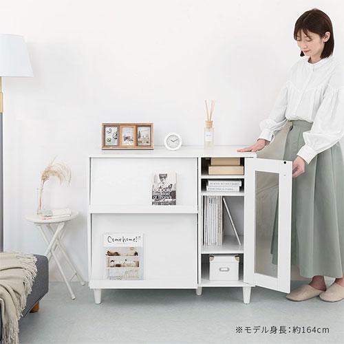 ぼん家具 【完成品設置付き】 本棚 収納 棚 キャビネット ディスプレイ