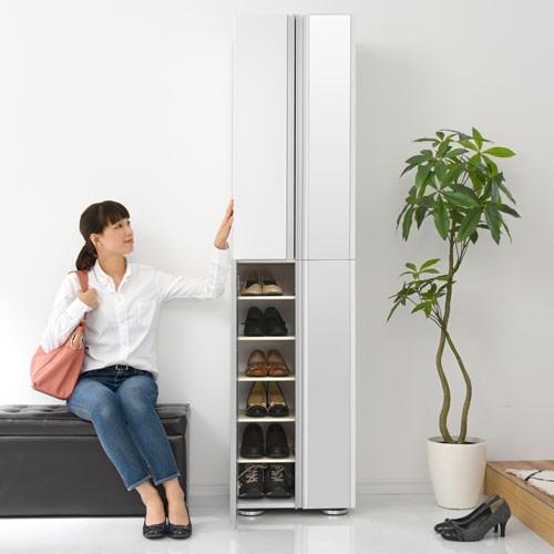 ぼん家具 シューズラック 12段 可動棚 約 幅45×奥行37×高さ183cm ぼん家具 シューズラック 12段 可動棚 約 幅45×奥行37×高さ183cm