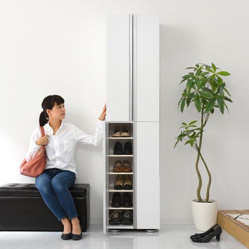 ぼん家具 シューズラック 12段 可動棚 約 幅45×奥行37×高さ183cm ぼん家具 シューズラック 12段 可動棚 約 幅45×奥行37×高さ183cm
