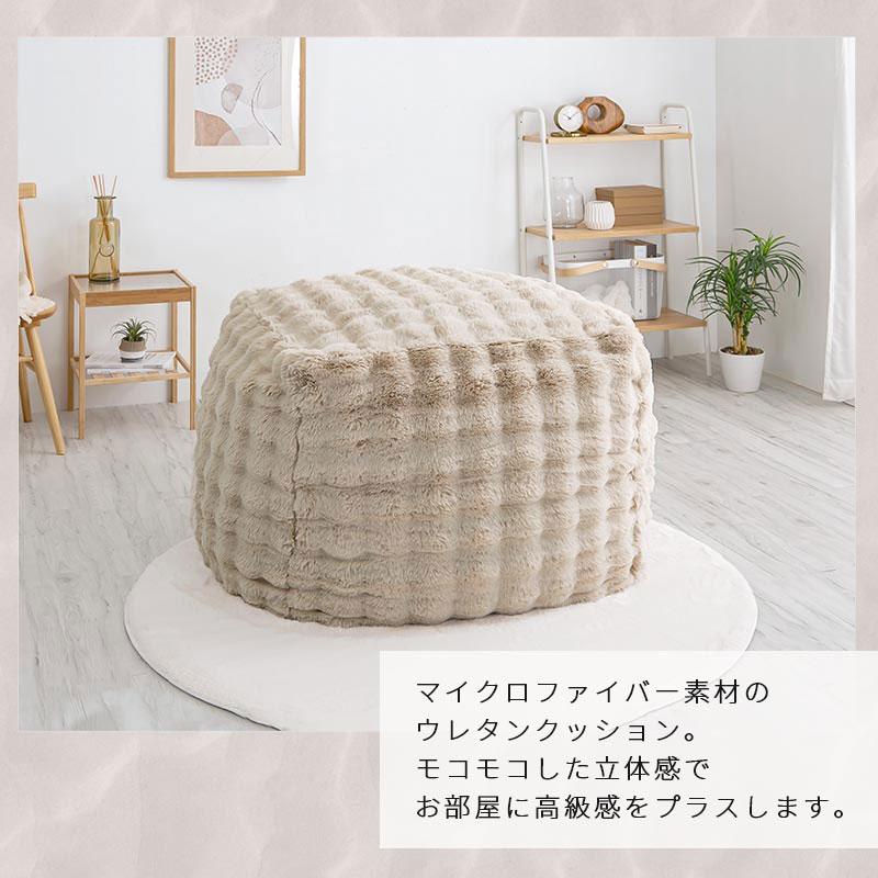 一人掛け コンパクトソファ ソファー代わり クッション クッションソファ ソファー ウレタン 姿勢キープ フロアソファ 大きい 四角 フロアチェア | ぼん家具 | 06
