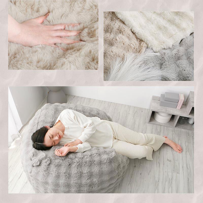 一人掛け コンパクトソファ ソファー代わり クッション クッションソファ ソファー ウレタン 姿勢キープ フロアソファ 大きい 四角 フロアチェア | ぼん家具 | 07