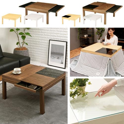 こたつテーブル 正方形 80 収納付きテーブル こたつ 継ぎ足 電気コタツ テーブル オシャレ 木製 引き出し 小物入れ Tbl インテリア 雑貨のカリスマ 通販 Yahoo ショッピング
