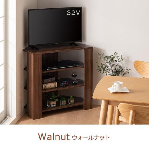 テレビ台　110　テレビボード　角　コーナー　ブラウン コーナー テレビボード 110cm幅 ブラウン コーナータイプ 可動棚