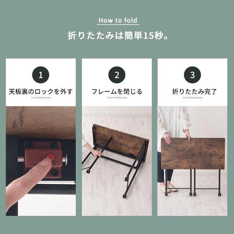 木製折りたたみデスク パソコンデスク 多機能 80x40cm ぼん家具 【完成品設置付き】 パソコンデスク 折り畳み 約 幅80 デスク