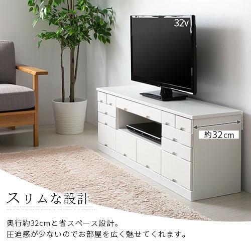 テレビ台 収納多い 完成品 テレビボード 薄型 42型対応 奥行30cm ローボード 収納 引き出し 和室モダン 桐製 木目調 幅120cm 高44cm｜charisma-bon｜09