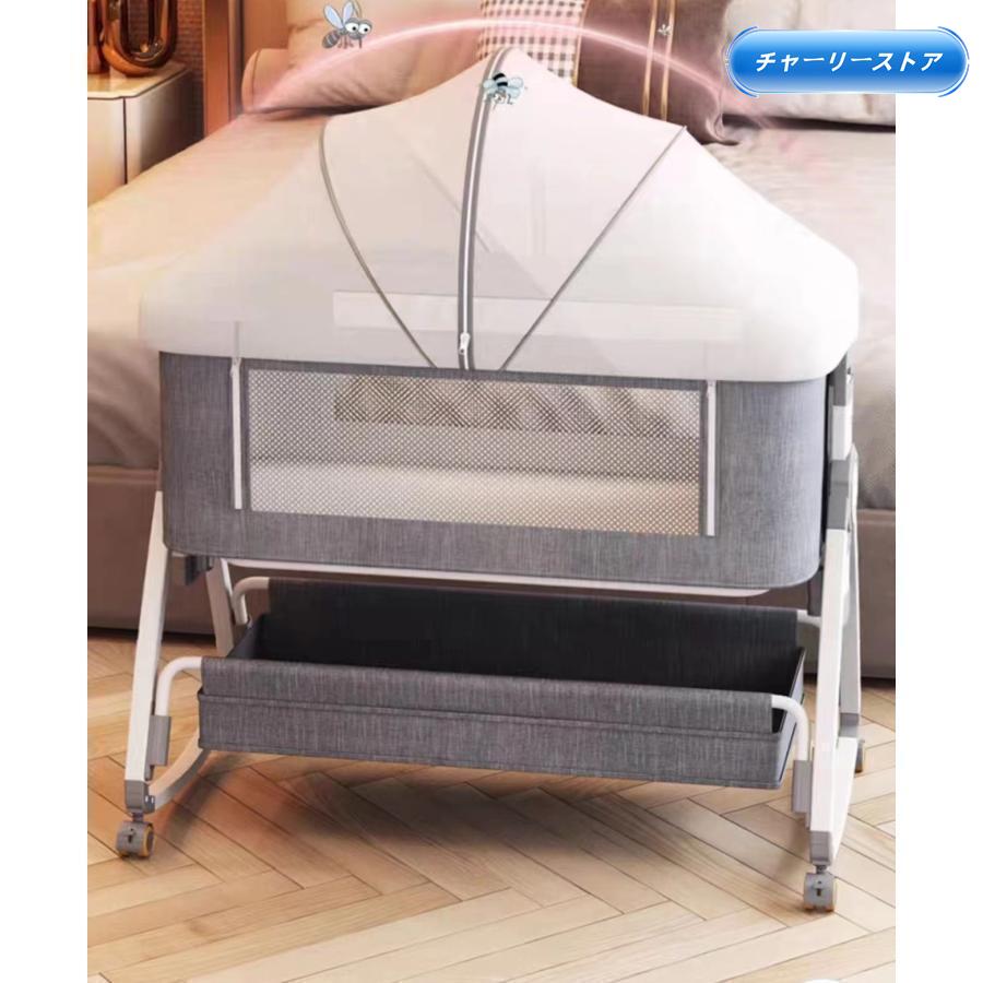 【2024年モデル】ベビーベッド　蚊帳つき Amazon.co.jp: ベビーベッド 折りたたみ式 ベッドインベッド